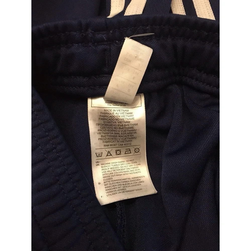 Adidas Track Aeroready‎ Sweatpants Navy White Tapered Bottom Men's Size Large